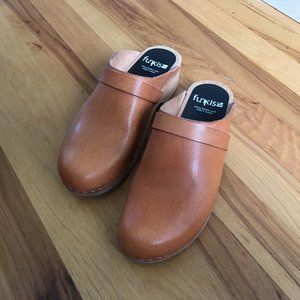 FUNKIS Clogs 63 Clog Low Classic Cognac Size 40 / 9